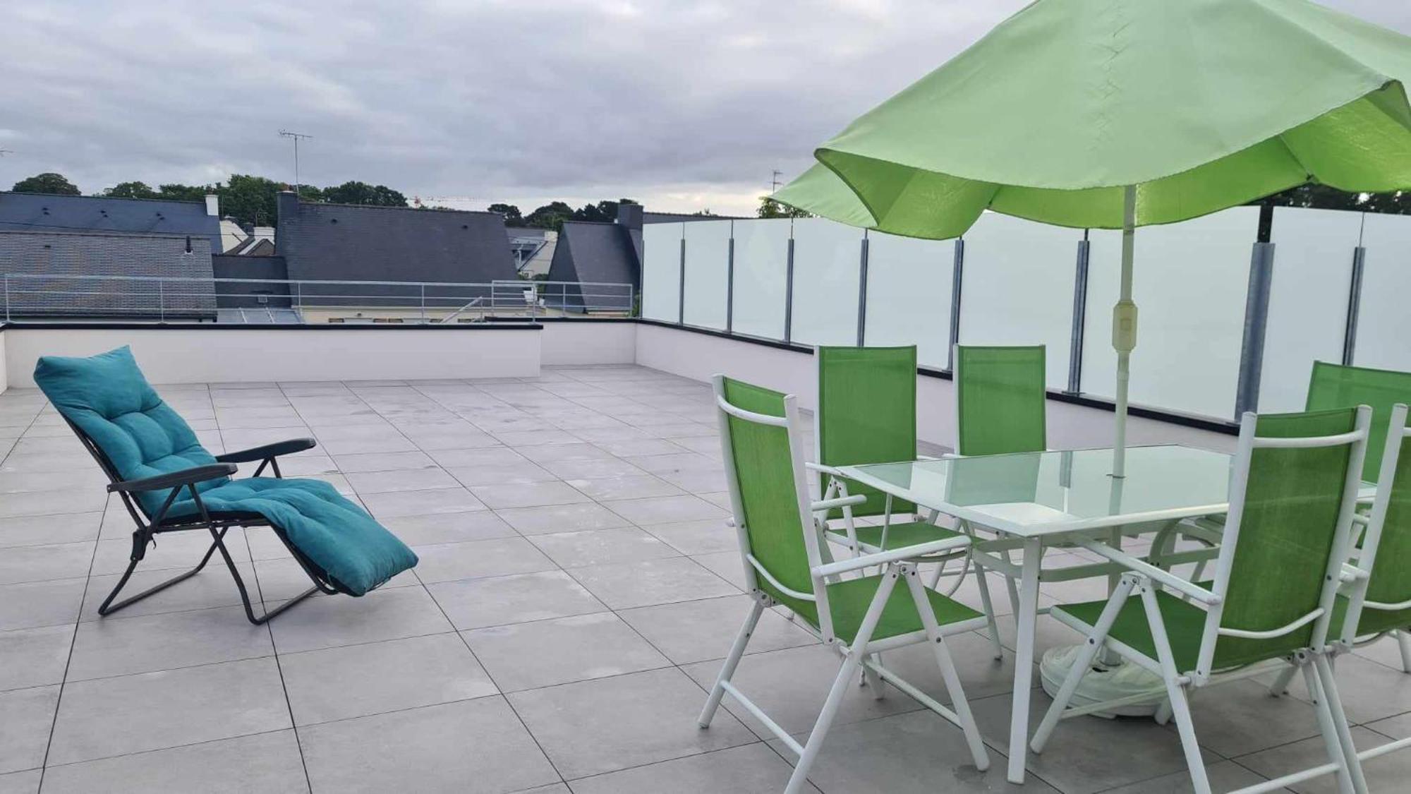 Location Saisonniere Pres De La Mer Avec Rooftop Riantec 外观 照片